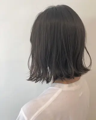 ショート カラー ヘアアレンジ メンズ キッズ ネイル マツエク・マツパ 透明感カラー🤎 ゆりのヘアスタイル