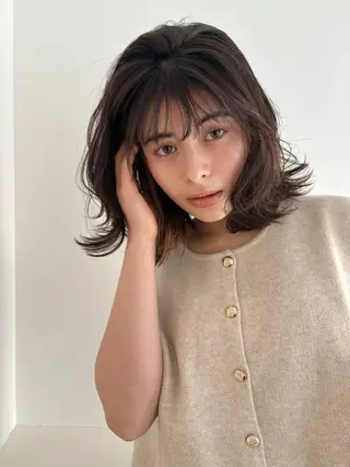 ミディアム カラー 似合わせ美髪ヘア✨ 天王寺.阿倍野🌈のヘアスタイル