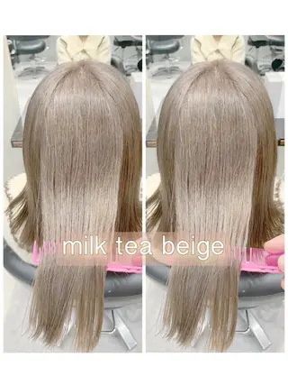 ロング カラー カットモデル募集 ミネのヘアスタイル