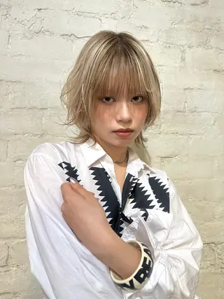 ショート 似合わせカット ハイトーン/北村優人のヘアスタイル