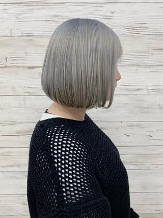 ロング カラー ヘアアレンジ アイブロウ LAVENDIA 初音のヘアスタイル