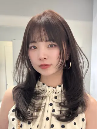 セミロング カラー 🌿レイヤー/ブリー チ/🌿‬JINのヘアスタイル