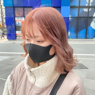 ミディアム カラー ゆう🫧 透明感/ハイトーンのヘアスタイル