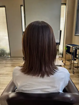 ミディアム 北川 栞菜のヘアスタイル