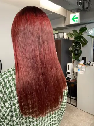 ロング カラー 韓国レイヤー🇰🇷 美髪縮毛矯正🫧拓海のヘアスタイル