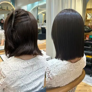 ショート 髪質改善/縮毛矯正/ ボブ/店長/水野拓也のヘアスタイル