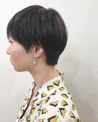 ショート ショートヘア、ボブ こやさん　コヤマのヘアスタイル