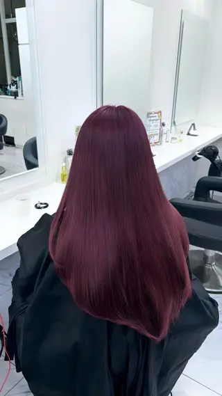 セミロング カラー ヘアアレンジ 💎韓国/ レイヤー カット/ 暖色🫧のヘアスタイル