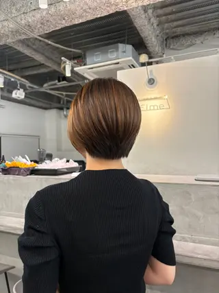 ショート パーマ×透明感カラー MIOのヘアスタイル