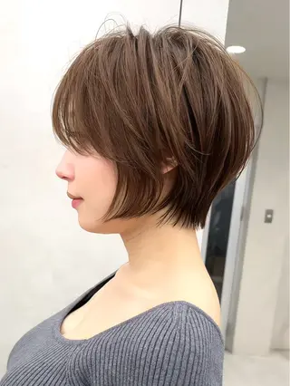 ショート カラー ✨大川 錬✨ -7歳若返りショートのヘアスタイル