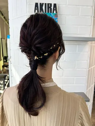 ミディアム MiRI💜地毛級 エクステ✖似合わせ技のヘアスタイル