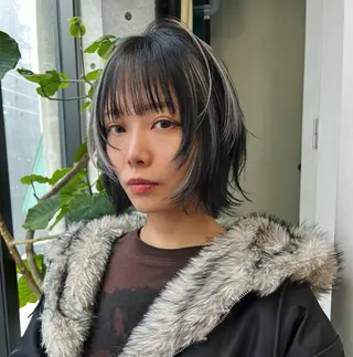 ショート カラー ハッシュカット カシマハヤトのヘアスタイル