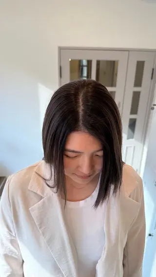 ミディアム バレイヤージュモデル 募集👒ヨンスクのヘアスタイル