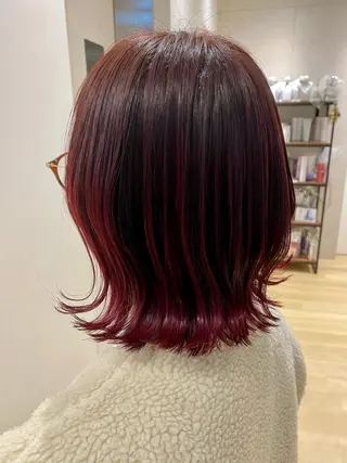ミディアム カラー 韓国風・ブリーチなし ・あり後藤 一斗店長のヘアスタイル