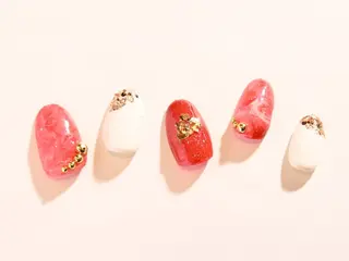 ネイル 💙🤍Tiary M🤍💙のネイルデザイン