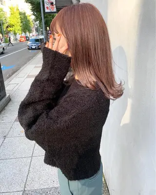 セミロング ダブルカラー/透明感 💈JUNYA💈のヘアスタイル