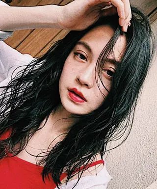 ロング カラー パーマ 梅田美容室 高山アヤのヘアスタイル