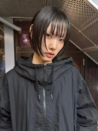 ミディアム モードレイヤー/ボブ Rikuのヘアスタイル