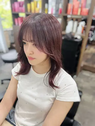 セミロング カラー 上質髪🪐 AIRI🪷‧₊˚のヘアスタイル