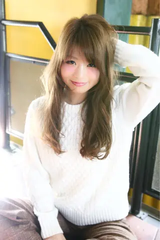 ロング カラー 中村 海のヘアスタイル