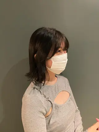 ミディアム カラー stylist トモヤのヘアスタイル