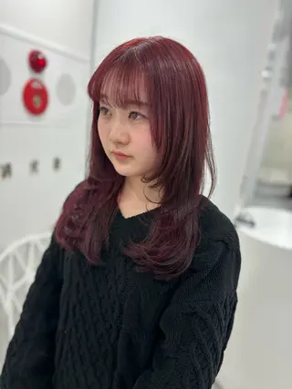 セミロング カラー ヘアアレンジ 透明感💕今っぽ似合 わせ𝐍𝐨. 𝟏のヘアスタイル