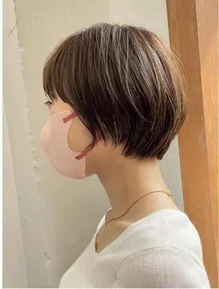 ショート カラー 立川艶髪カラーと映画 美容師YUJIのヘアスタイル
