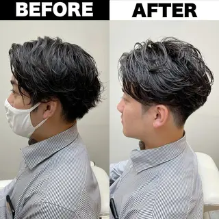 パーマ メンズ Soleria 田中慎一のヘアスタイル