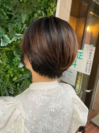 ショート 透明感カラー/韓国 ヘア🩶yuri🩵のヘアスタイル