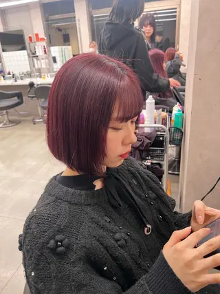 ミディアム カラー 💖札幌カラー 指名No.1💖玲奈のヘアスタイル