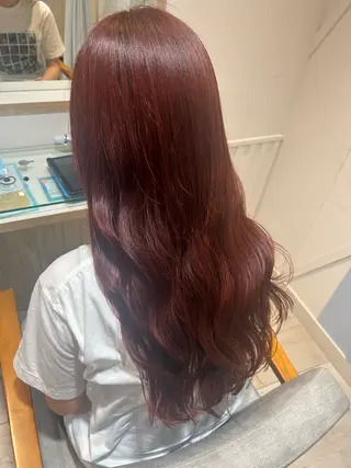 ロング カラー 大川 夏実のヘアスタイル