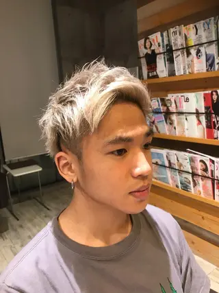 ショート カラー パーマ ヘアアレンジ メンズ キッズ ネイル マツエク・マツパ EnBlesS西宮 マンツーマン神道有基のヘアスタイル