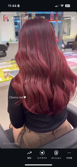 カラー akari🎀🤍 ガーリーstyleのヘアスタイル