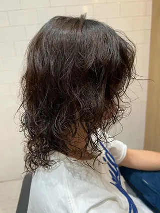 ミディアム パーマ 韓国ヘア🇰🇷 増田夏希のヘアスタイル