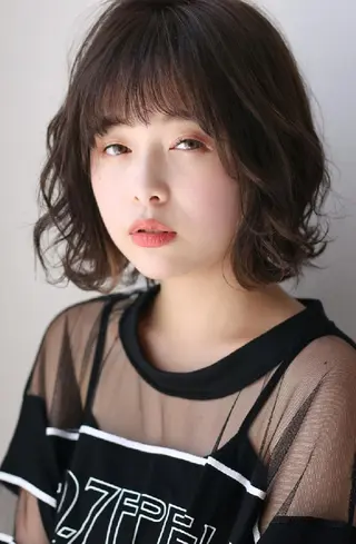 ミディアム カラー 堀内 翔のヘアスタイル