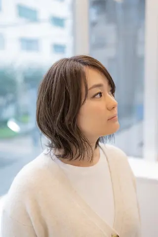 ミディアム カラー Lazo/ 原弥和子のヘアスタイル
