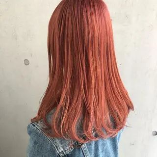 セミロング カラー kasumi/渋谷/ パーマのヘアスタイル