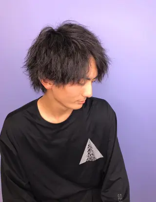 パーマ メンズ メンズサロン アソビ元町のヘアスタイル