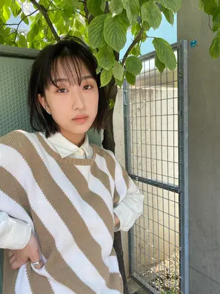 ミディアム カラー 🟩白髪ぼかし/ボブ /ショートヘア/大司のヘアスタイル