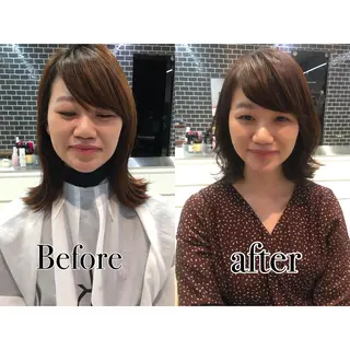 ショート カラー 中村 美穂のヘアスタイル