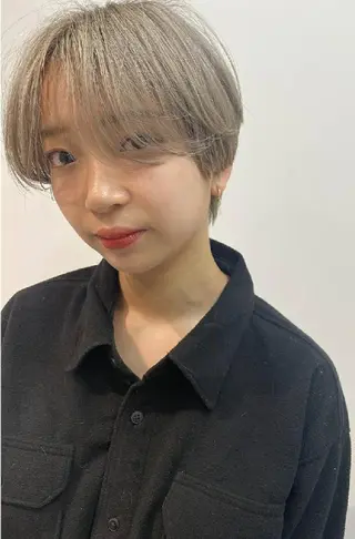 ショート カラー 心斎橋難波本店 店長 THE ECT 中尾のヘアスタイル
