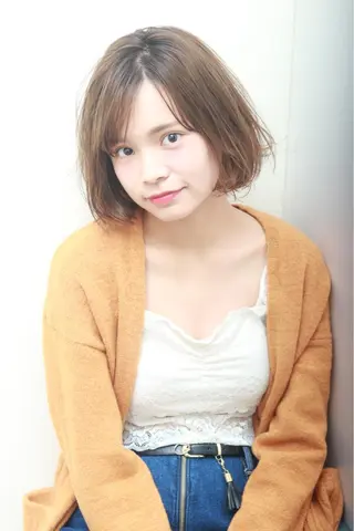ショート カラー パーマ 【白髪ぼかし 専門GBG】自由が丘のヘアスタイル