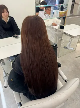 ロング カラー 韓国 /透明感/サキナのヘアスタイル