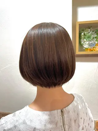 ショート 🦋透明感 艶カラー Rie🦋のヘアスタイル
