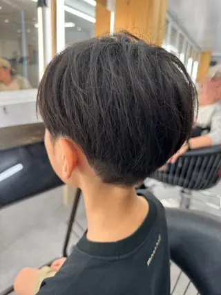 ショート メンズ キッズ 【縮毛矯正/カラー】 今野寛己のヘアスタイル