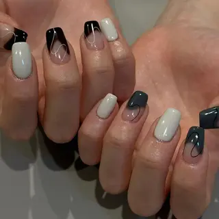 ショート カラー パーマ ヘアアレンジ メンズ キッズ ネイル マツエク・マツパ アイブロウ ar. harajukuのネイルデザイン