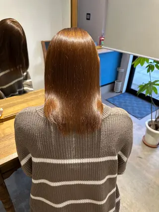 ミディアム Lampsi川内店所属・Lampsihair 川内店のヘアスタイル