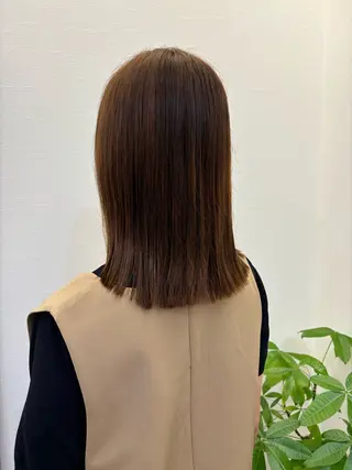 ミディアム ツノガイ エリのヘアスタイル