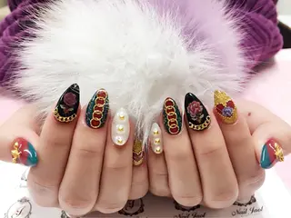 セミロング ネイルJaol 池袋のネイルデザイン