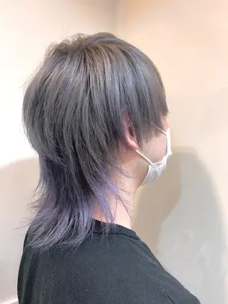 ショート カラー メンズ ハイライト／艶カラー 大河シンジのヘアスタイル